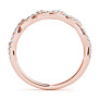 Delicate Double Weave Lab-Grown Diamond Band - Side View