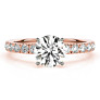 Petite Floating Gem Heart Cut Lab-Grown Diamond Ring - View 2