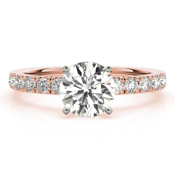 Petite Floating Gem Heart Cut Lab-Grown Diamond Ring - Main View - Vowmira lab-grown diamond jewelry