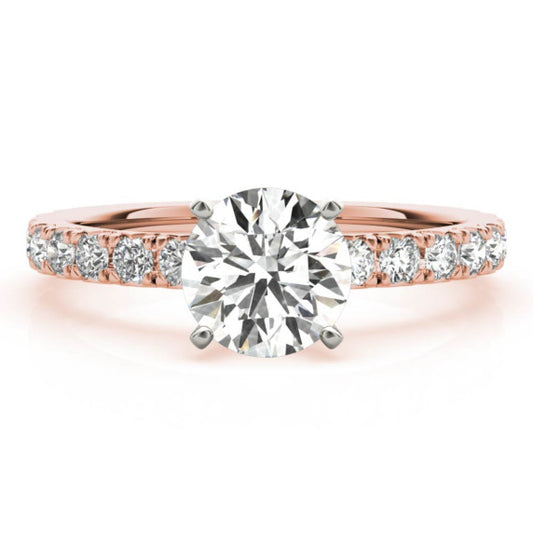 Petite Floating Gem Heart Cut Lab-Grown Diamond Ring - Main View - Vowmira lab-grown diamond jewelry