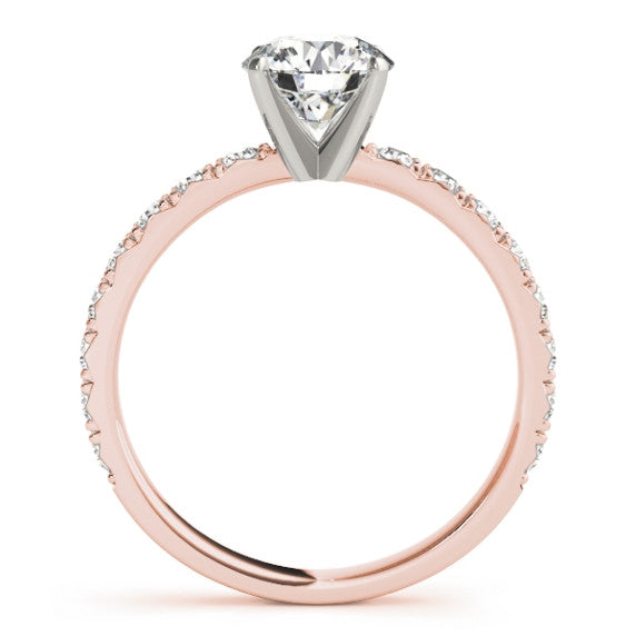 Petite Floating Gem Heart Cut Lab-Grown Diamond Ring - Detail View - Vowmira lab-grown diamond jewelry