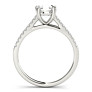Paris Lab-Grown Diamond Ring - Side View - Vowmira lab-grown diamond jewelry