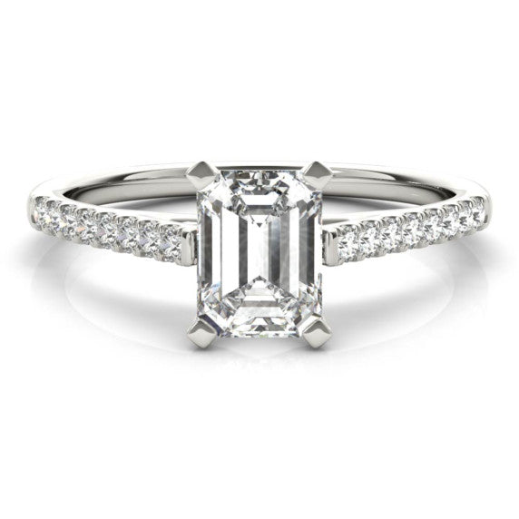 Paris Emerald Cut Lab-Grown Diamond Ring - Main View - Vowmira lab-grown diamond jewelry