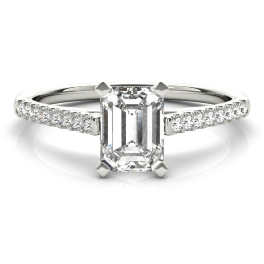 Paris Emerald Cut Lab-Grown Diamond Ring - Main View - Vowmira lab-grown diamond jewelry