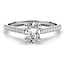 Paris Oval Lab-Grown Diamond Ring - Side View - Vowmira lab-grown diamond jewelry