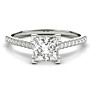 Paris Princess Cut Lab-Grown Diamond Ring - Side View - Vowmira lab-grown diamond jewelry