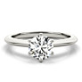 Classic Knife Edge Engagement Lab-Grown Diamond Ring - View 2