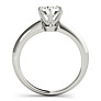 Classic Knife Edge Engagement Lab-Grown Diamond Ring - Side View - Vowmira lab-grown diamond jewelry