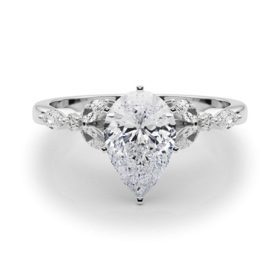 Elara Lab-Grown Diamond Ring - Main View - Vowmira lab-grown diamond jewelry