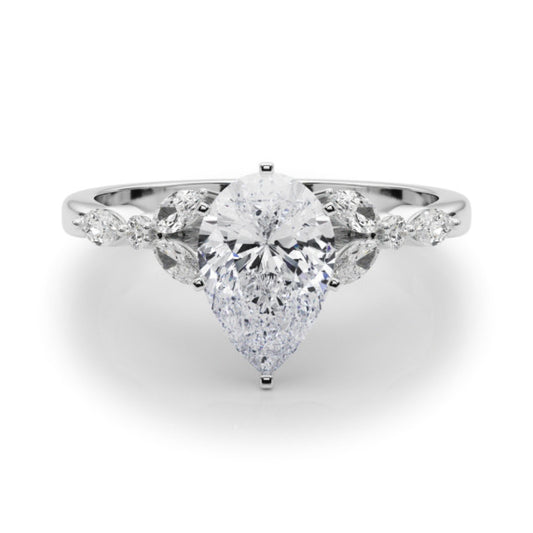 Elara Lab-Grown Diamond Ring - Main View - Vowmira lab-grown diamond jewelry