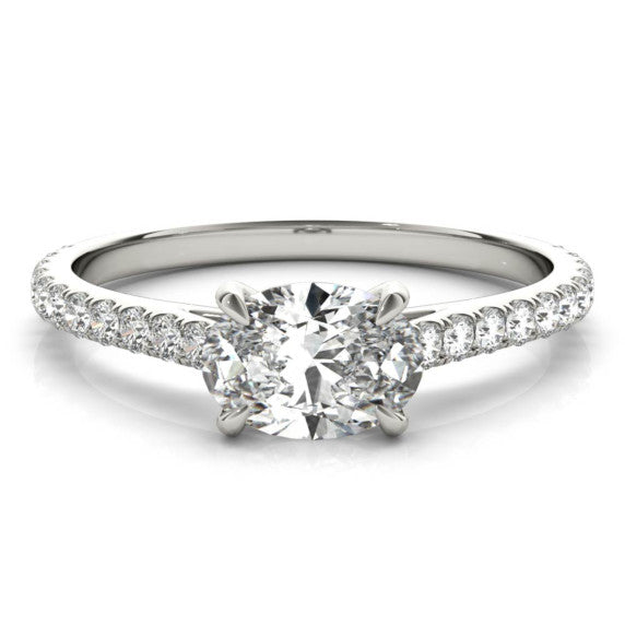 Arielle Pavé Lab-Grown Diamond Ring - Main View - Vowmira lab-grown diamond jewelry