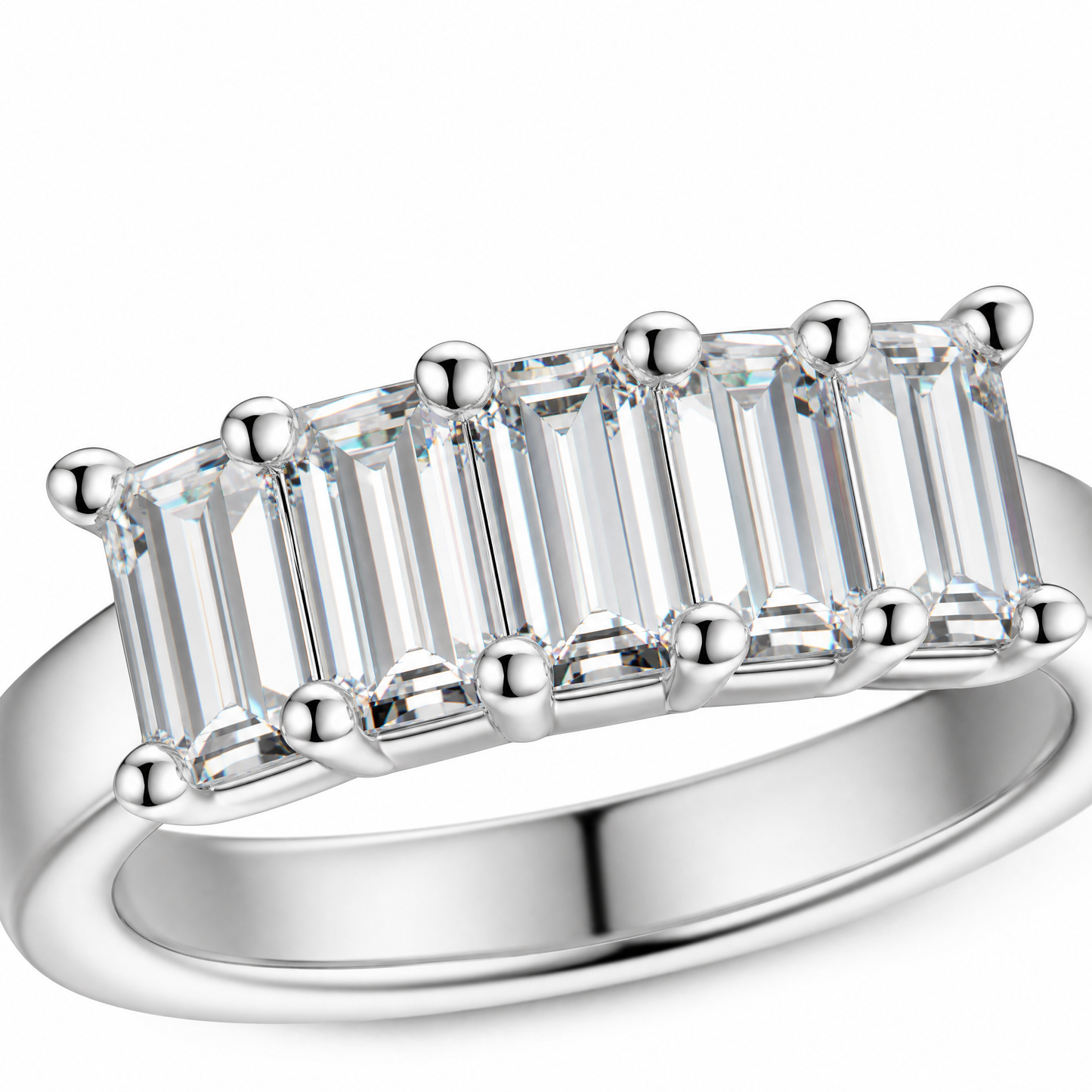 Vowmira Fashion Emerald Cut Lab-Grown Diamond Ring for Women - Vowmira lab-grown diamond jewelry
