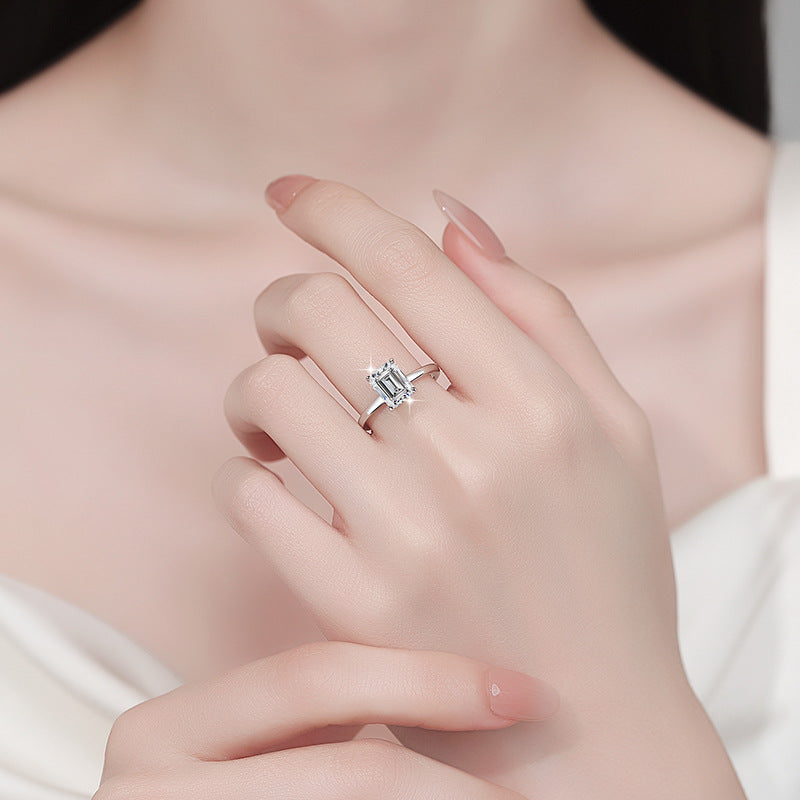 Cora Emerald-Cut Lab-Grown Diamond Ring - alternate product view 5