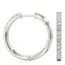 1 1/2 - 2 1/4 ct Mattea Lab-Grown Diamond Hoops - View 2