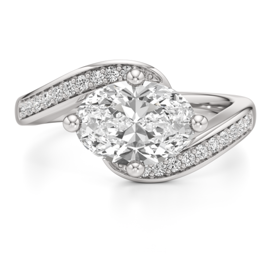 Chatham Lab-Grown Diamond Ring - Main View - Vowmira lab-grown diamond jewelry