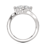 Chatham Lab-Grown Diamond Ring - Side View - Vowmira lab-grown diamond jewelry