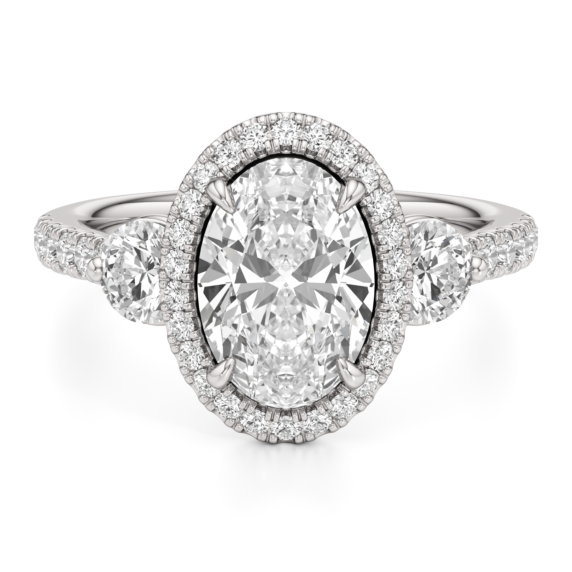 Carmel Oval Lab-Grown Diamond Ring - Main View
