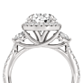 Carmel Halo Lab-Grown Diamond Ring - Detail View - Vowmira lab-grown diamond jewelry