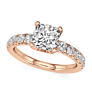 Dora Cushion Cut Lab-Grown Diamond Ring - Side View