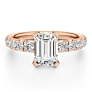 Dora Emerald Cut Lab-Grown Diamond Ring - Side View