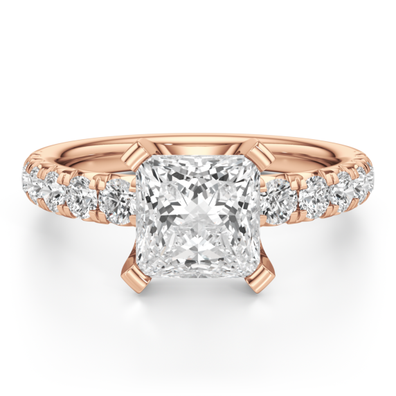 Dora Princess Cut Lab-Grown Diamond Ring - Main View