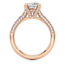 Capri Lab-Grown Diamond Ring - Side View - Vowmira lab-grown diamond jewelry