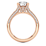 Capri Lab-Grown Diamond Ring - Side View - Vowmira lab-grown diamond jewelry