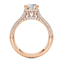 Palermo Cushion Cut Lab-Grown Diamond Ring - Detail View - Vowmira lab-grown diamond jewelry