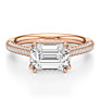 Palermo Emerald Cut Lab-Grown Diamond Ring - View 2 - Vowmira lab-grown diamond jewelry