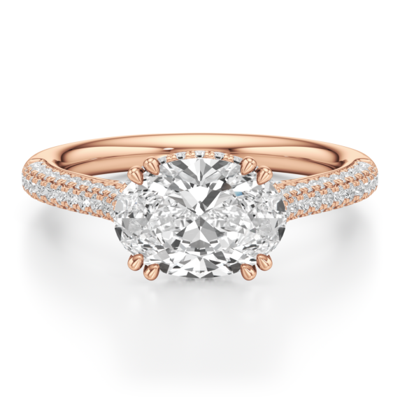 Palermo Oval Lab-Grown Diamond Ring - Main View - Vowmira lab-grown diamond jewelry