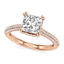 Palermo Princess Cut Lab-Grown Diamond Ring - Side View