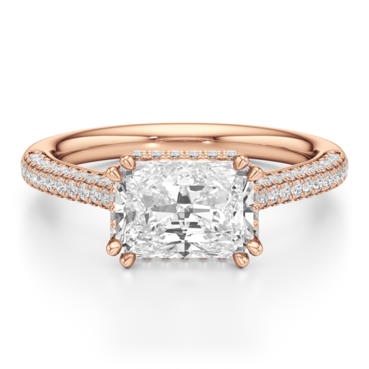Palermo Lab-Grown Diamond Ring - Main View - Vowmira lab-grown diamond jewelry