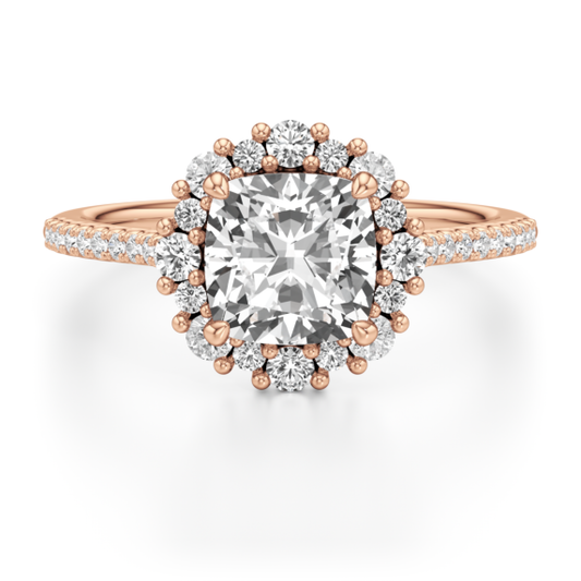 Santorini Lab-Grown Diamond Ring - Main View - Vowmira lab-grown diamond jewelry