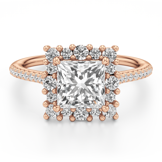 Santorini Lab-Grown Diamond Ring - Main View - Vowmira lab-grown diamond jewelry