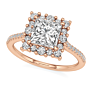 Santorini Lab-Grown Diamond Ring - Side View - Vowmira lab-grown diamond jewelry