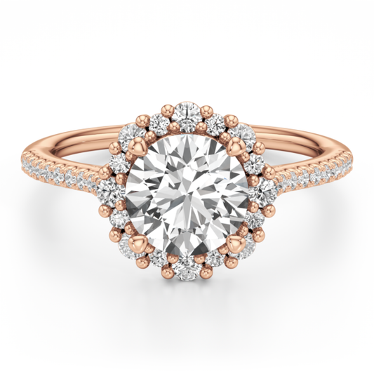 Santorini Lab-Grown Diamond Ring - Main View - Vowmira lab-grown diamond jewelry