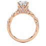 Positano Cushion Cut Lab-Grown Diamond Ring - Side View
