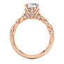 Positano Emerald Cut Lab-Grown Diamond Ring - Side View - Vowmira lab-grown diamond jewelry