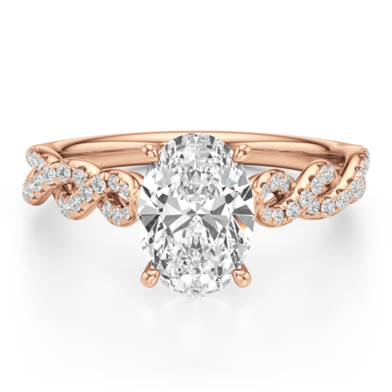 Positano Oval Lab-Grown Diamond Ring - Main View