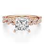 Positano Princess Cut Lab-Grown Diamond Ring - Detail View - Vowmira lab-grown diamond jewelry