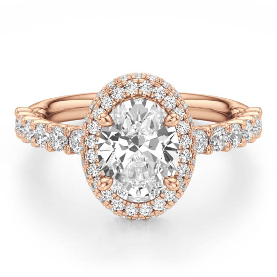 Amalfi Oval Lab-Grown Diamond Ring - Main View - Vowmira lab-grown diamond jewelry