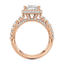 Amalfi Princess Cut Lab-Grown Diamond Ring - Side View - Vowmira lab-grown diamond jewelry