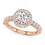 Amalfi Halo Lab-Grown Diamond Ring - View 2 - Vowmira lab-grown diamond jewelry