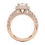 Amalfi Lab-Grown Diamond Ring - Side View - Vowmira lab-grown diamond jewelry