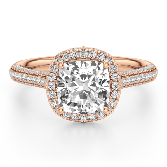 Avignon Cushion Cut Lab-Grown Diamond Ring - Main View