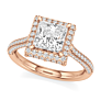Avignon Princess Cut Lab-Grown Diamond Ring - View 2 - Vowmira lab-grown diamond jewelry