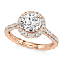 Avignon Halo Lab-Grown Diamond Ring - View 2 - Vowmira lab-grown diamond jewelry