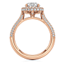 Avignon Halo Lab-Grown Diamond Ring - Detail View