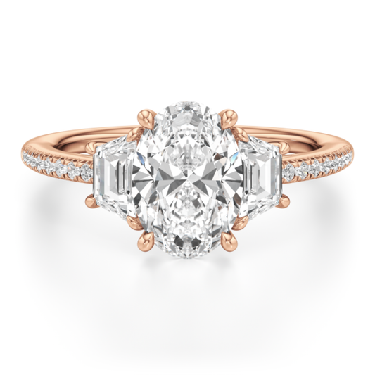 Merano Lab-Grown Diamond Ring - Main View - Vowmira lab-grown diamond jewelry