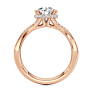 Naples Lab-Grown Diamond Ring - Side View - Vowmira lab-grown diamond jewelry